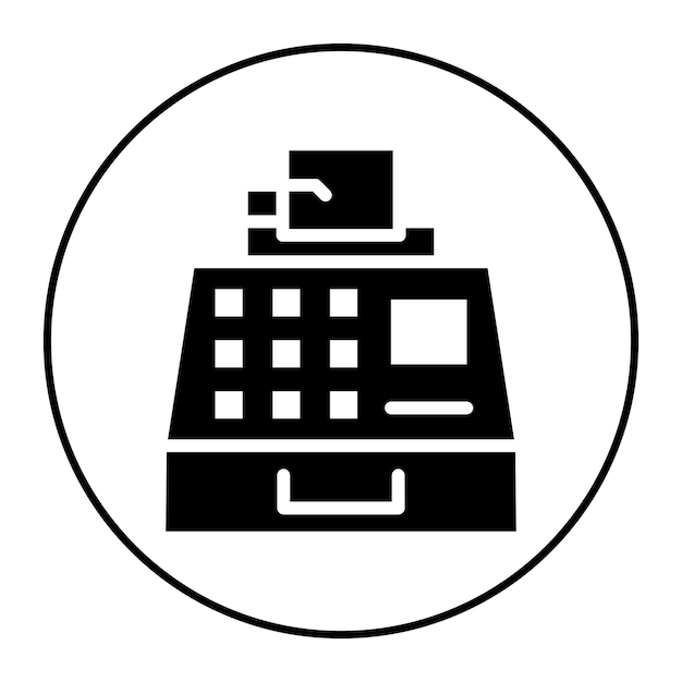 Imagen vectorial del ícono de la máquina de escribir Puede utilizarse para la literatura