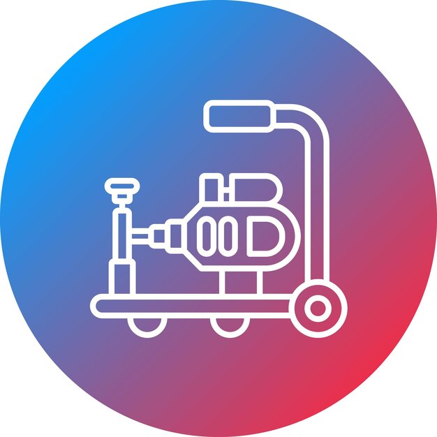 Imagen vectorial del icono de la máquina de limpieza de desagüe Se puede utilizar para la fontanería