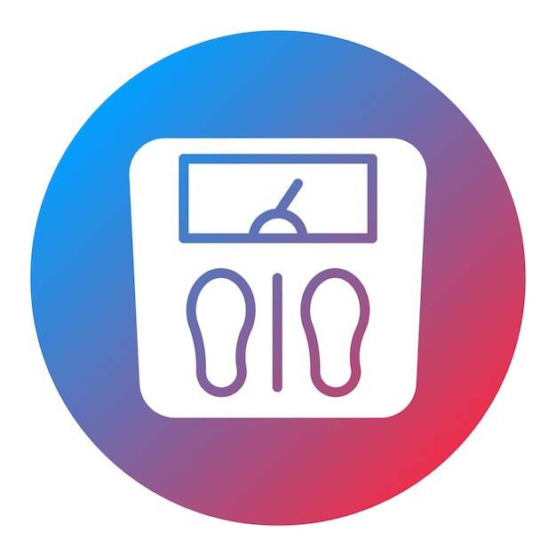 Imagen vectorial del icono de la máquina de pesaje Se puede utilizar para el supermercado