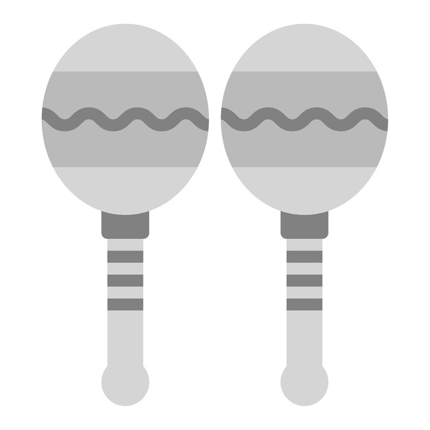 Imagen vectorial de icono de Maracas Se puede usar para Artist Studio