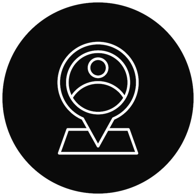 Imagen vectorial de icono de marcador Se puede usar para mapa y navegación