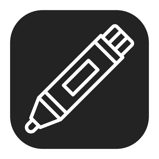 Imagen vectorial de icono de marcador Se puede utilizar para la artesanía