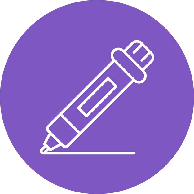 Imagen vectorial de icono de marcador Se puede utilizar para la creatividad