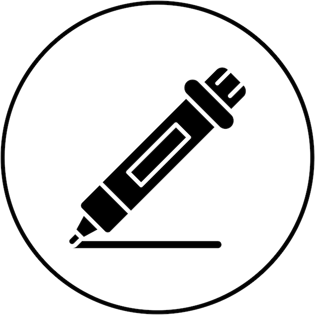 Imagen vectorial de icono de marcador Se puede utilizar para la creatividad