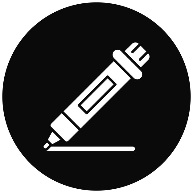Imagen vectorial de icono de marcador Se puede utilizar para la creatividad