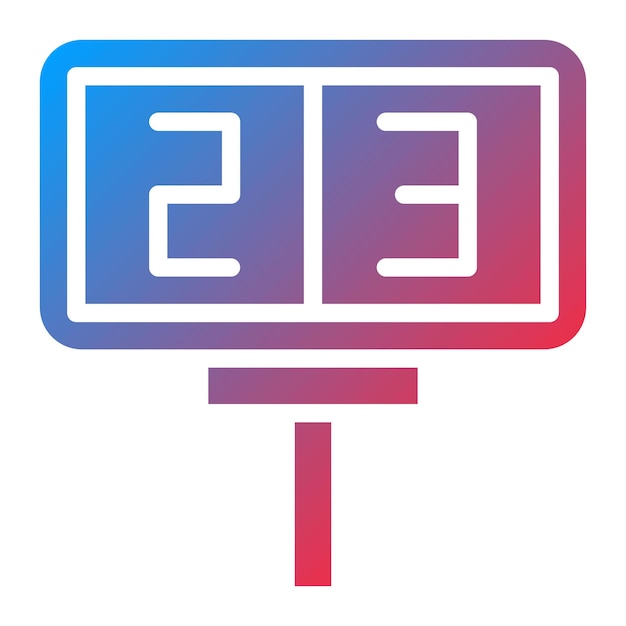 Imagen vectorial del icono del marcador Se puede utilizar para el rugby