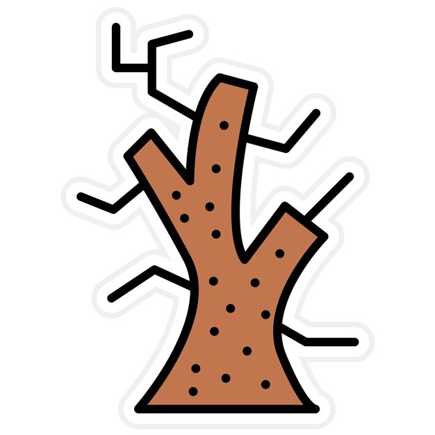 Imagen vectorial de icono marchitado Se puede usar para desastres naturales