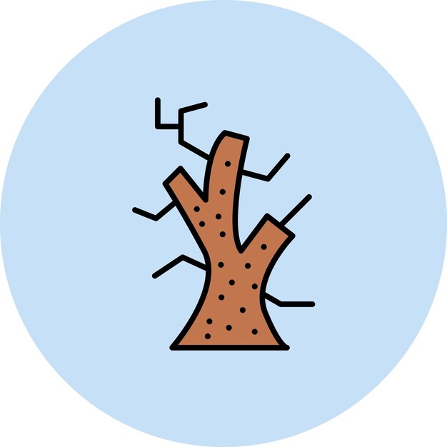 Imagen vectorial de icono marchitado Se puede usar para desastres naturales