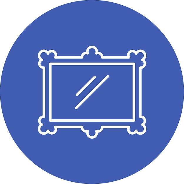 Imagen vectorial del icono del marco de la foto Se puede utilizar para la comodidad