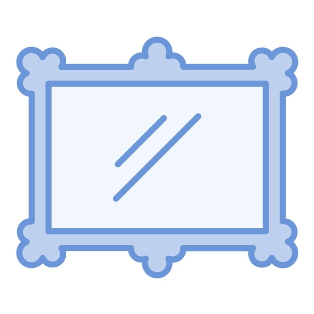 Imagen vectorial del icono del marco de la foto se puede utilizar para la comodidad