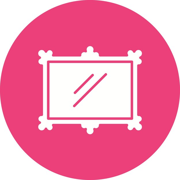 Imagen vectorial del icono del marco de la foto Se puede utilizar para la comodidad
