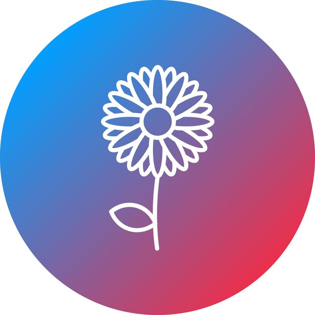 Imagen vectorial del icono de la margarita Se puede usar para las flores