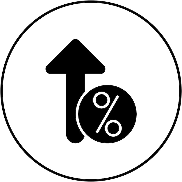 Imagen vectorial del icono del margen Se puede utilizar para Ventas