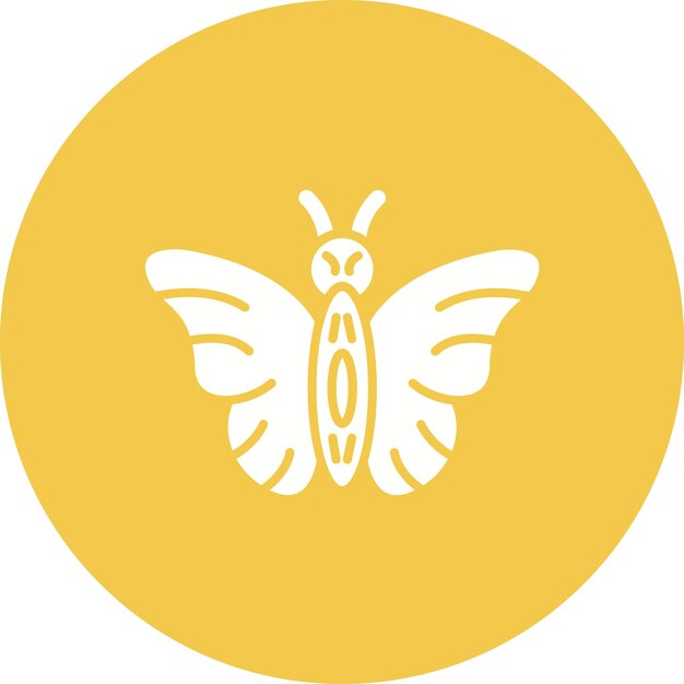 Imagen vectorial del icono de mariposa Se puede usar para viajes