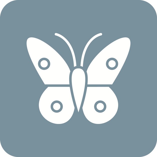 La imagen vectorial del icono de las mariposas se puede usar para la primavera