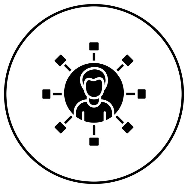 Imagen vectorial de icono de marketing de afiliación Se puede utilizar para el marketing digital