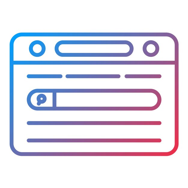 Imagen vectorial de icono de marketing de motores de búsqueda Se puede usar para la agencia de redes sociales