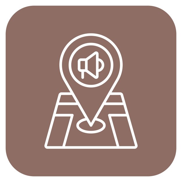 Imagen vectorial de icono de marketing de proximidad Se puede utilizar para la tecnología de marketing