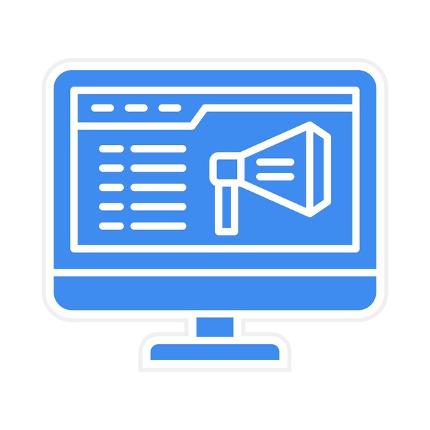 Imagen vectorial de icono de marketing Se puede utilizar para el arranque