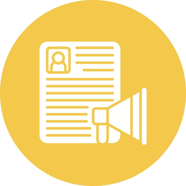 Imagen vectorial de icono de marketing se puede utilizar para HR
