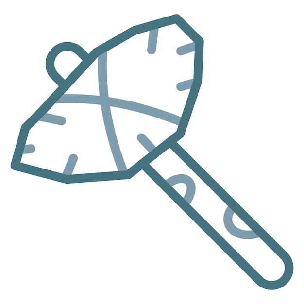 Imagen vectorial del icono del martillo de piedra se puede usar para la minería y la artesanía