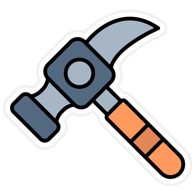La imagen vectorial del icono del martillo se puede utilizar para la fontanería