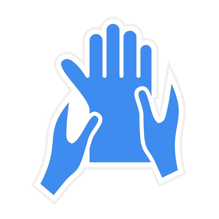 Vector imagen vectorial del icono de masaje de manos se puede usar para spa