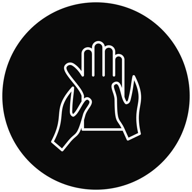 Imagen vectorial del icono de masaje de manos Se puede usar para Spa