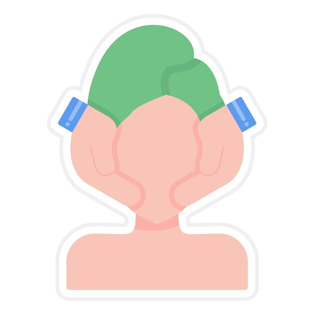 Imagen vectorial del icono de masaje Se puede utilizar para la comodidad