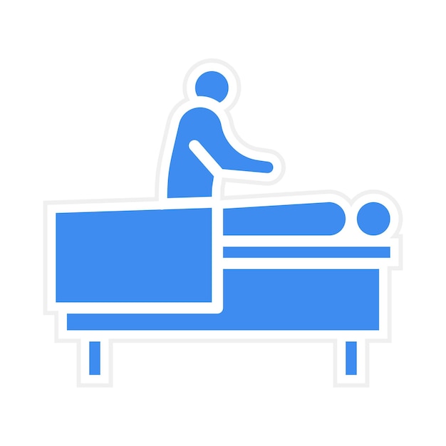 Imagen vectorial del icono de masaje Se puede utilizar para la dermatología