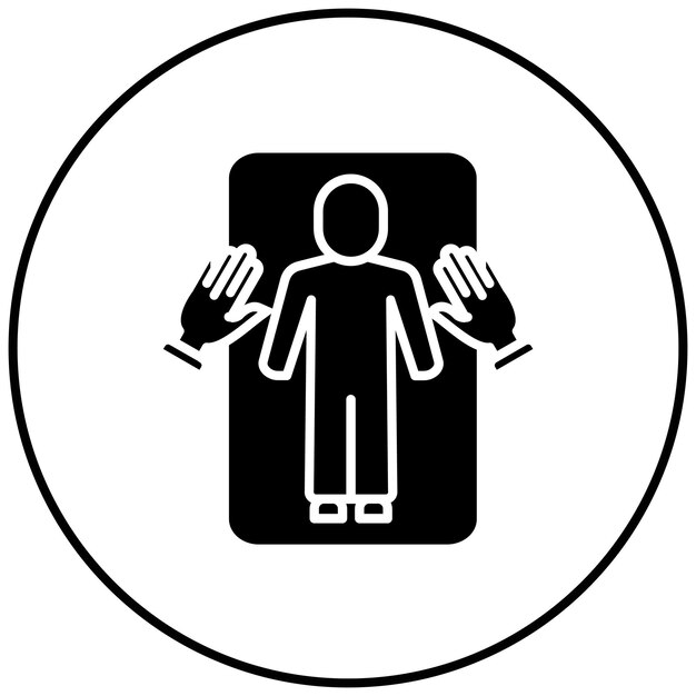 Imagen vectorial del icono de masaje Se puede utilizar para la medicina alternativa