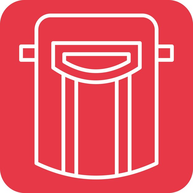 Imagen vectorial del icono de la máscara de amarrado Se puede utilizar para herramientas de construcción