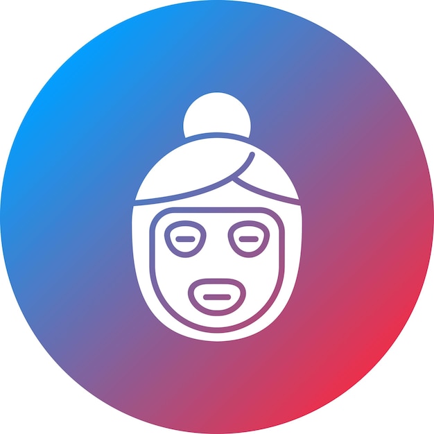 Imagen vectorial del icono de la máscara facial Se puede usar para Spa
