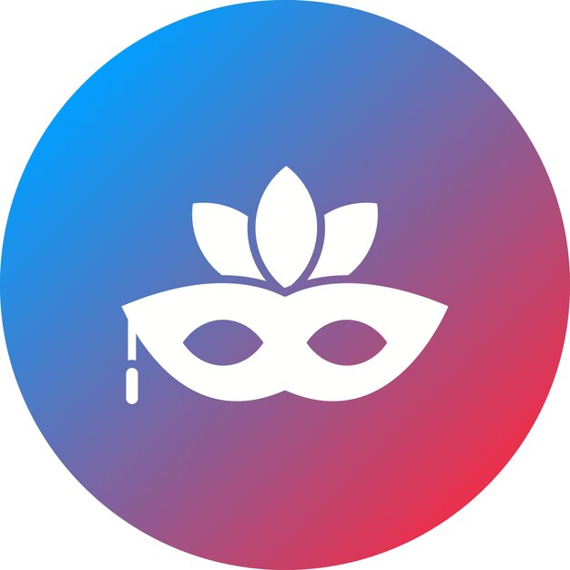 Imagen vectorial del icono de la máscara de la fiesta Se puede usar para la fiesta y la celebración