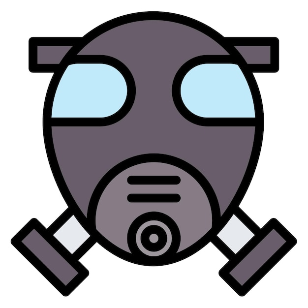 Imagen vectorial del icono de la máscara respiratoria Se puede utilizar para enfermedades infecciosas