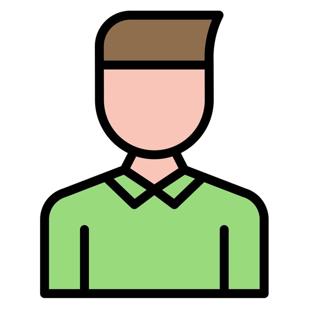 Imagen vectorial de icono masculino adolescente Se puede usar para la brecha generacional