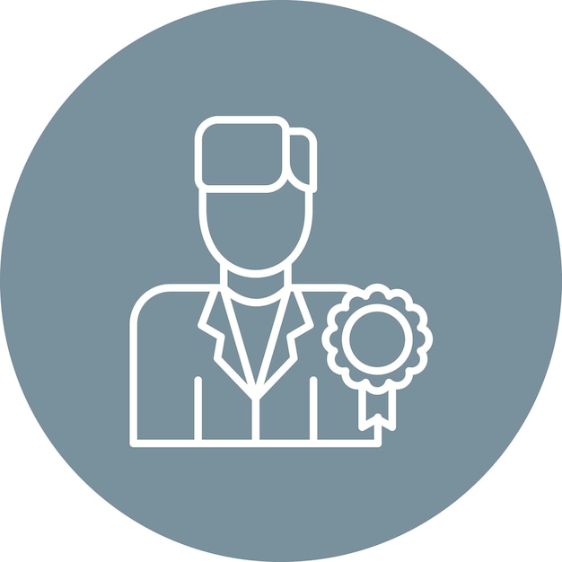 Imagen vectorial de icono masculino profesional Se puede utilizar para la agencia de reclutamiento