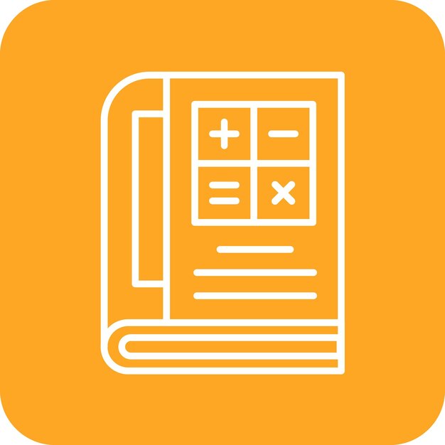 Imagen vectorial de icono de matemáticas Se puede usar para Back to School