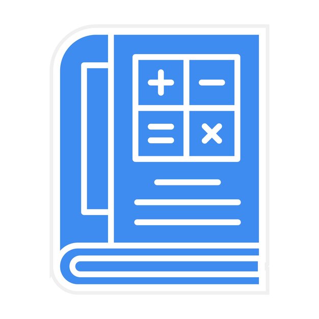Imagen vectorial de icono de matemáticas Se puede usar para Back to School