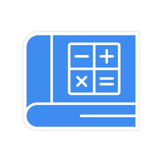 Imagen vectorial de icono de matemáticas Se puede utilizar para el aprendizaje
