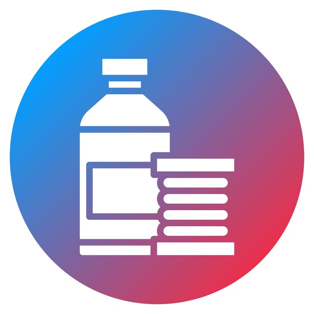 Imagen vectorial de icono de material Puede utilizarse para la impresión 3D