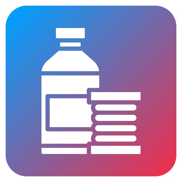 Imagen vectorial de icono de material Puede utilizarse para la impresión 3D