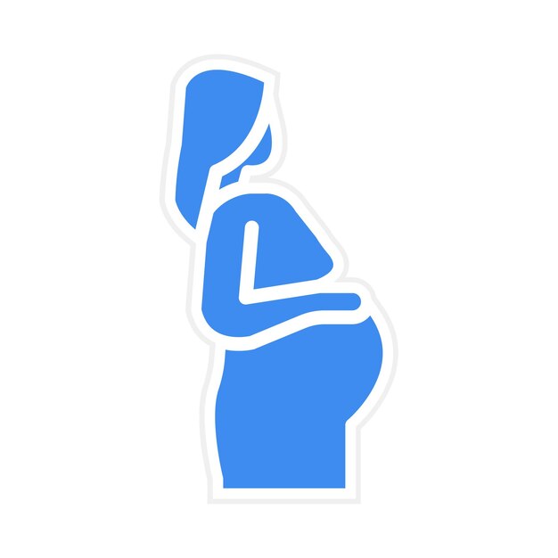 Imagen vectorial del icono de la maternidad Se puede utilizar para la maternidad