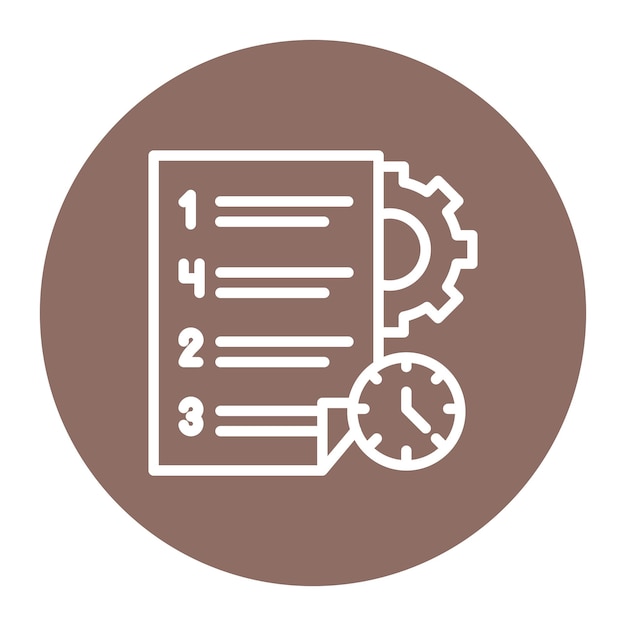 Imagen vectorial del icono de la matriz de prueba Se puede utilizar para pruebas de software