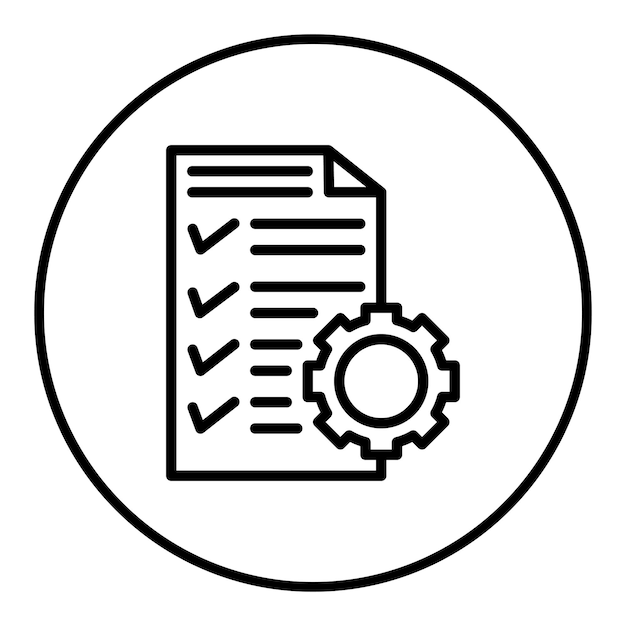 Vector imagen vectorial del icono de la matriz de trazabilidad se puede utilizar para la garantía de calidad