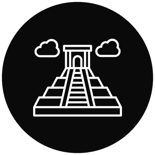 La imagen vectorial del icono maya se puede usar para la historia
