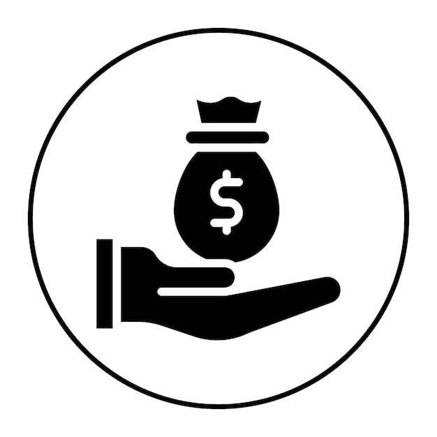 La imagen vectorial del icono de mayúscula se puede usar para crédito y préstamo