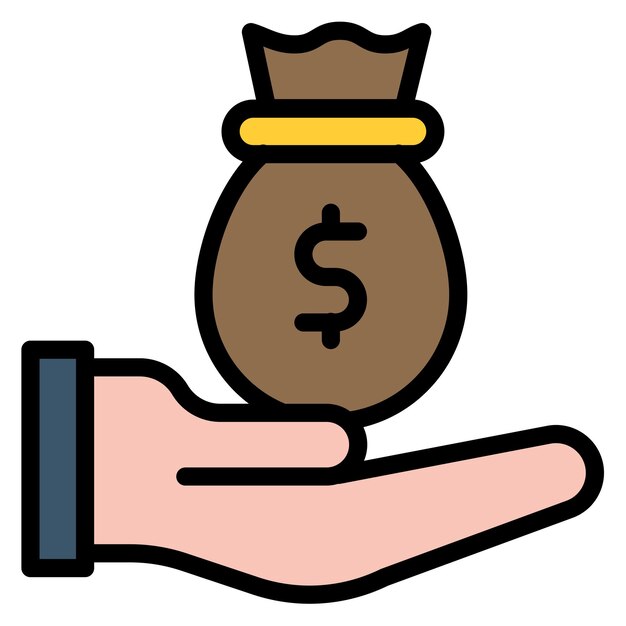 La imagen vectorial del icono de mayúscula se puede usar para crédito y préstamo
