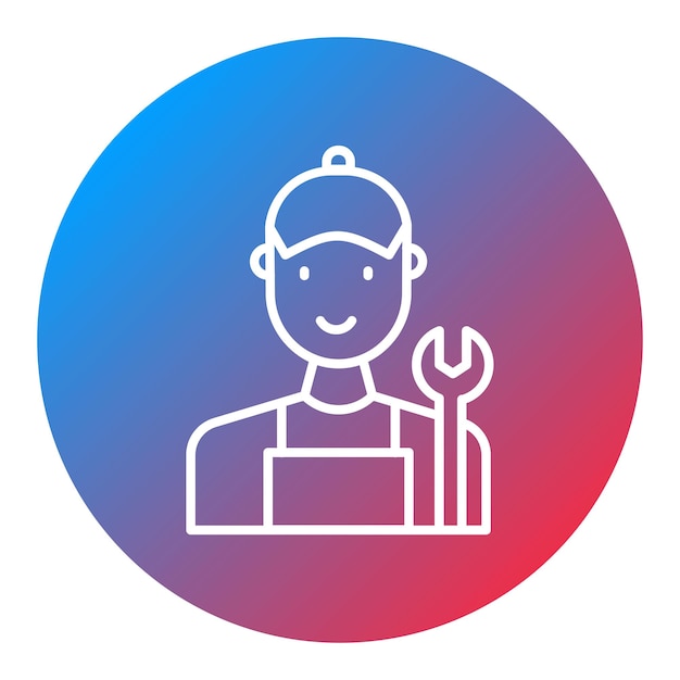 Imagen vectorial de icono mecánico Se puede usar para humanos
