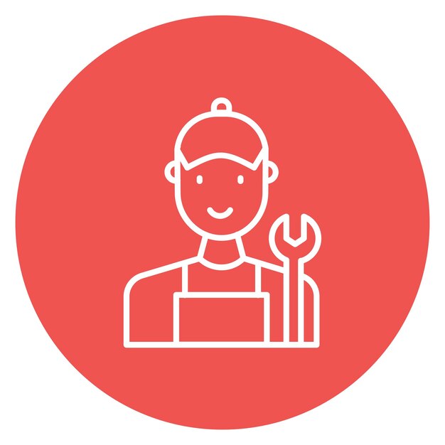 Imagen vectorial de icono mecánico Se puede usar para humanos